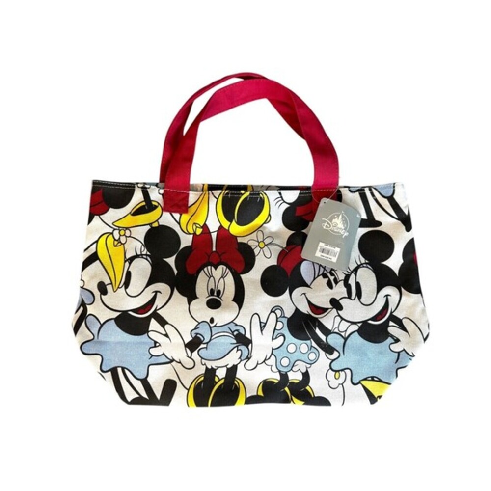 Disney Minnie & Mickey Canvas Tote Bag NWT! Retired